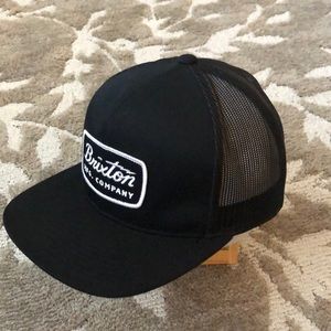 Black mens fit Brixton SnapBack